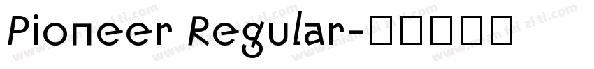 Pioneer Regular字体转换